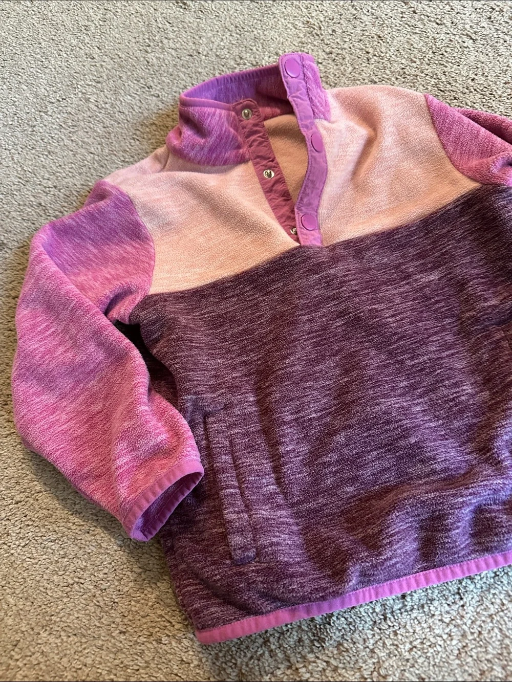 Hanna Andersson Two-Tone Purple Girls Jogger Pants & sweatshirt